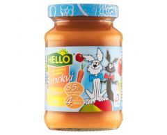 HELLO OVOCNE JABLKA S MRKVI 190G  BEZ LEPKU