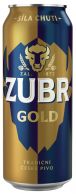 PIVO ZUBR GOLD  PLECH 0.5 L