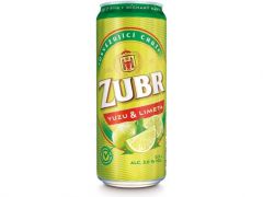 PIVO ZUBR YUZU LIMETA PLECH 0,5L 2%