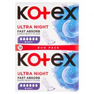 KOTEX ULTRA NIGHT DOUBLE 12KS