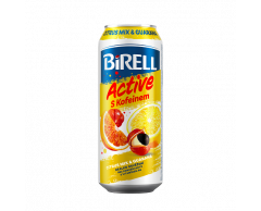 BIRELL S PRICH.ACTIVE CITRUS MIX A GUAR.S KOF. 0,5L PLECH
