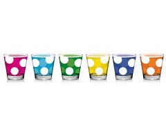 SKLENICE NADIA PUNTIK MIX BAREV  250ML