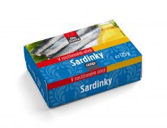 CS SARDINKY V ROSTL.OL. 125G PP90G EO DLE GUSTA