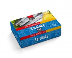 CS SARDINKY V ROSTL.OL. 125G PP90G EO DLE GUSTA