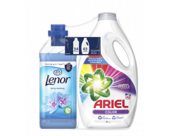 ARIEL GEL COLOR 43PD + LENOR AVI SPRING 34PD