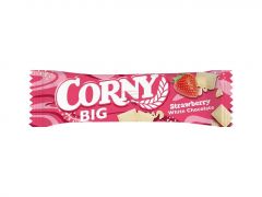 CORNY BIG JAHODA V BILE COKOLADE 40G