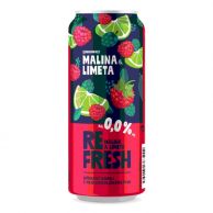 REFRESH S PRICH.MALINA/LIMETA 0,5L PLECH